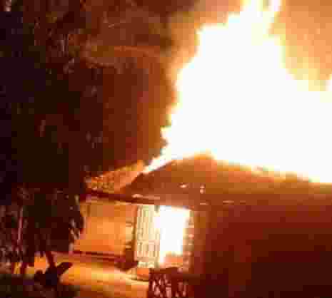 Rumah Korban Kebakaran di Cipongkor KBB
