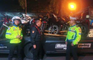 Ganggu Ketertiban Masyarakat, Polres Banjar Jaring 18 Sepeda Motor Berknalpot Brong