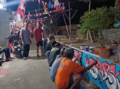 Warga Parungsari Kota Banjar Sambut HUT RI ke-81 dengan Mural dan Hiasan Merah Putih