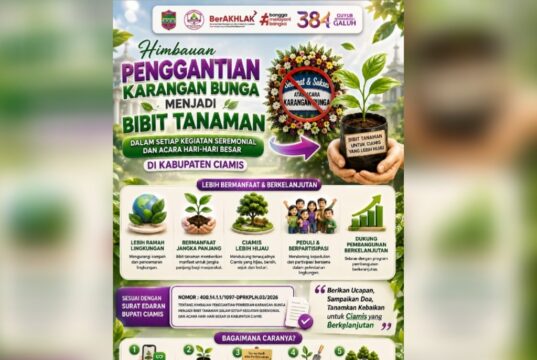 Ciamis Dorong Tradisi Ucapan Benih dari Karangan Bunga ke Bibit Tanaman