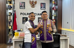 Jelang Liga 2, Balad Galuh Temui Kapolres Ciamis, Sepakat Jaga Laga Tetap Aman dan Ramah Keluarga