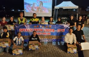 Nobar Persib vs Melbourne Victory, Polres Banjar Sosialisasikan Operasi Patuh Lodaya 2026