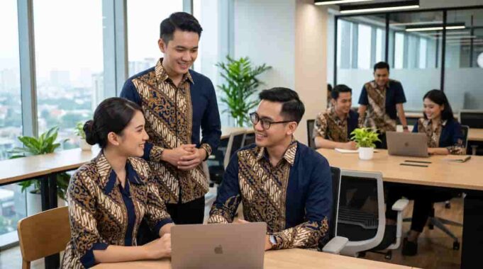 Seragam Batik Kantor Modern untuk Karyawan Korporat dan Kedinasan